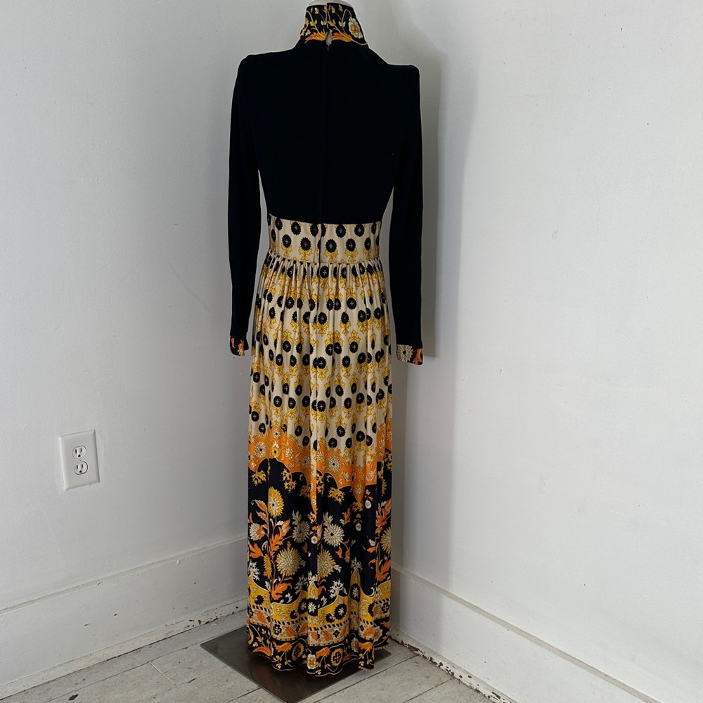 Vintage 1970s Boho Hostess Maxi Dress - Picture 2 of 5